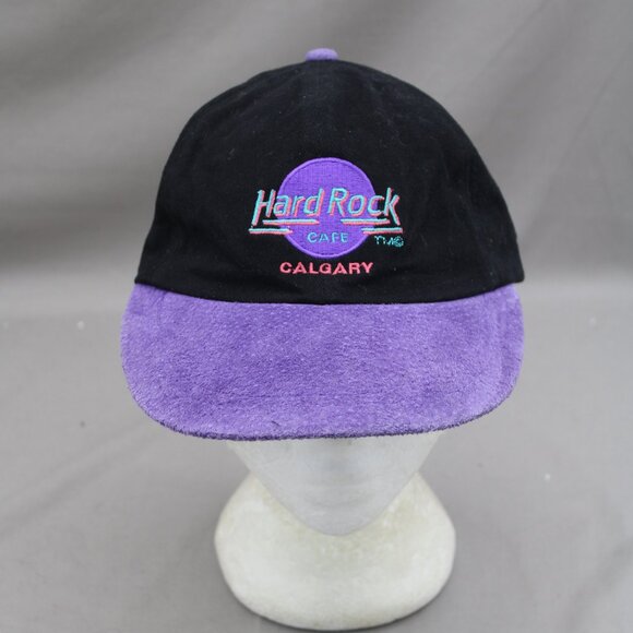 Vintage Suede Hat - Hard Rock Cafe Calgary - Adult Strapback - Picture 3 of 8